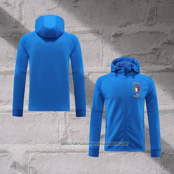 Chaqueta con Capucha del Italy 2022-2023 Blue